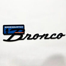 BRONCO Sasquatch Fender Badges Emblema del portellone emblema 3D Black Vs Blue
 7