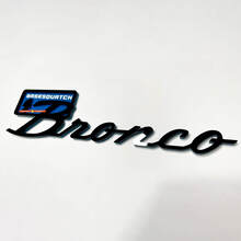 BRONCO Sasquatch Fender Badges Emblema del portellone emblema 3D Black Vs Blue
 8