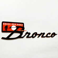 Bronco Big Bend Fender Badges Emblema del portellone del portellone 3D Black Black vs Orange
 5