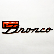 Bronco Black Diamond Fender Badges Emblema Tailgate Emblema 3D Black Vs Orange
 2