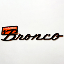Bronco Black Diamond Fender Badges Emblema Tailgate Emblema 3D Black Vs Orange
 4