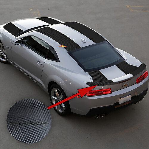 Rally Racing Strips Decals Graphics for Camaro Transformers Special Carbon Edition
