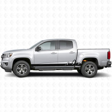 Strisce in vinile a motivo catena montuosa per porte e pannelli sottoporta per Chevrolet Colorado 2ª Gen 2015-2022_2