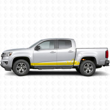 Strisce in vinile a motivo catena montuosa per porte e pannelli sottoporta per Chevrolet Colorado 2ª Gen 2015-2022_3