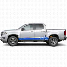 Strisce in vinile a motivo catena montuosa per porte e pannelli sottoporta per Chevrolet Colorado 2ª Gen 2015-2022_5