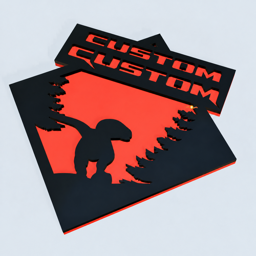 Raptor Edition Custom Forest Dinosaur 3D — Emblema (parafango, portellone) per Ford Bronco