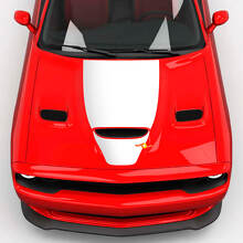 Wrap Wrap Hood Central Hemi Cappuccio Blackout Decal Vinyl Decal per Dodge Challenger
 2