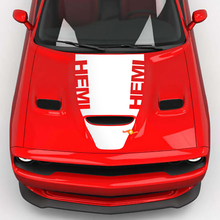 Wrap Wrap Hood Central Hemi Cappuccio Blackout Vinil Decal Adesivo per Dodge Challenger 2
 2