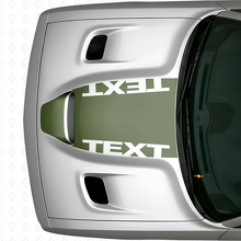 Adesivo in vinile con testo personalizzato Blackout per cofano Dodge Challenger_3
