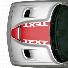 Adesivo in vinile con testo personalizzato Blackout per cofano Dodge Challenger_4