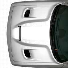 Adesivo in vinile con testo personalizzato Blackout per cofano Dodge Challenger_5
