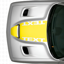 Adesivo in vinile con testo personalizzato Blackout per cofano Dodge Challenger_6