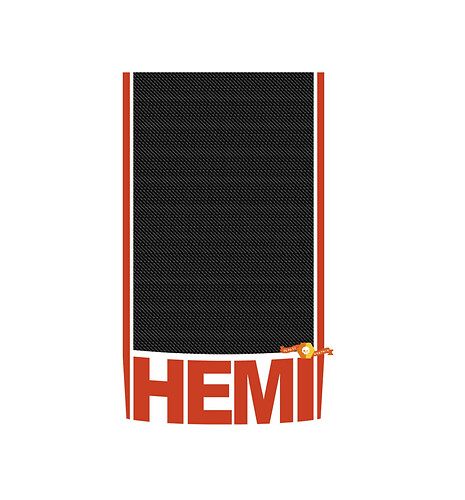 Adesivo per decalcomania a strisce per corse in vinile di carbonio Hemi per Dodge Durango