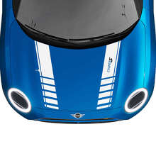 Kit Adesivi in Vinile a Strisce Dual Racing per Cofano per MINI Cooper S_2