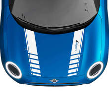 Adesivo grafico per strisce da corsa sul cofano per MINI Cooper S
 2