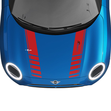 Hood Racing Stripes Rally Decal Decal Graphics Adesivo per Mini Cooper S
 3