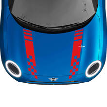 Adesivo grafico a scacchi per MINI Cooper S
 3