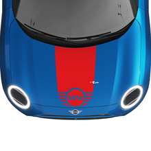 Mini Hood Racing Central Stripe Rally Decal Graphics Adesivo per Mini Cooper
 3