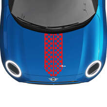 Mini Hood Racing Central Stripe Rally Decal Graphics Adesivo per Mini Cooper
 3
