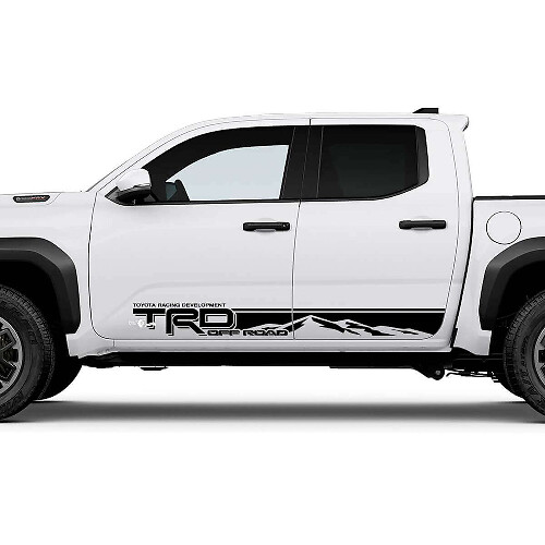 Adesivi a striscia montuosa TRD off Road per pannello laterale Rocker per Toyota Tacoma 4ª Gen