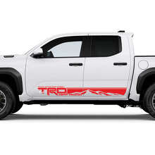 Adesivi a striscia montuosa TRD off Road per pannello laterale Rocker per Toyota Tacoma 4ª Gen 3