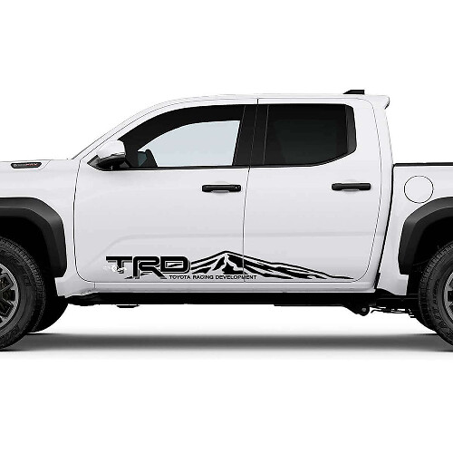 Adesivi Decalcomanie per Montanti Laterali delle Porte TRD Off Road Mountains per Toyota Tacoma 4ª Generazione