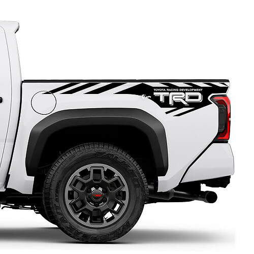 Adesivo in Vinile Stile TRD per Fiancata Toyota Tacoma