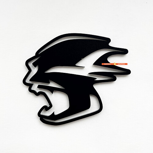 Banshee Custom 3D Badge Fender Badges Emblema Front Grille Badge Fit Dodge Charger Daytona Srt 2
 1