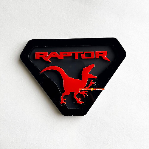 Emblema 3D per Portellone a Coda di Dinosauro per Power Truck