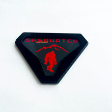 Sasquatch yeti bigfoot fender badges tailgate emblem 3d badge
 2