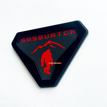 Distintivo 3D Parafango o Portellone Sasquatch Yeti Bigfoot_3