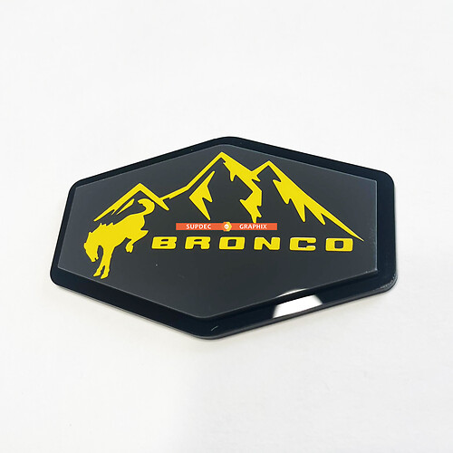 Badge 3d del parafango del parafango dell'edizione Bronco
 1
