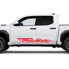 Adesivi con scritta TRD Off Road Montagne per pannelli laterali Rocker per Toyota Tacoma 3