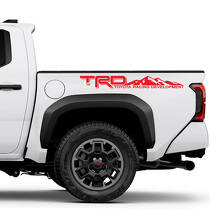 Adesivi TRD Off Road Mountains per fiancate letto del camion per Toyota Tacoma
 3