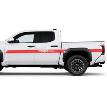 Adesivi Strisce da Corsa Laterali per Porte TRD Off Road 2 pezzi per Toyota Tacoma 4ª Gen 3