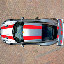 Kit di Adesivi in Vinile con Strisce da Corsa Superiore e Spoiler per Porsche 911 GT3 RS Cup_3