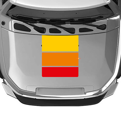 Kit Adesivi in Vinile per Cofano e Laterali con Strisce Stile Heritage per Toyota FJ Cruiser