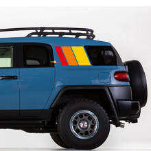 Kit Adesivi in Vinile per Cofano e Laterali con Strisce Stile Heritage per Toyota FJ Cruiser_2