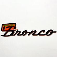 BRONCO Everglades Fender Badges Emblema del portellone del portellone 3D Black Black vs Orange
 2
