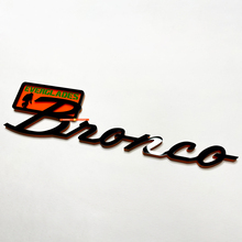 BRONCO Everglades Fender Badges Emblema del portellone del portellone 3D Black Black vs Orange
 3