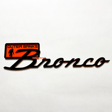BRONCO Everglades Fender Badges Emblema del portellone del portellone 3D Black Black vs Orange
 5