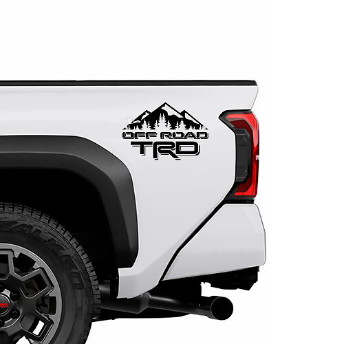 Adesivi in Vinile TRD Off Road Mountain per Pianali di Camion Toyota