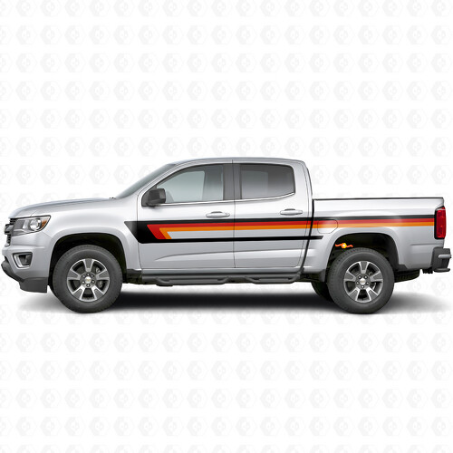 Strisce in Vinile Vintage per Parte Superiore della Linea Cintura Porta e Fiancata per Chevrolet Colorado 2ª Gen 2015-2022