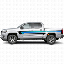 Strisce in Vinile Vintage per Parte Superiore della Linea Cintura Porta e Fiancata per Chevrolet Colorado 2ª Gen 2015-2022_2