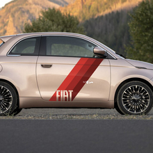 Stripe grafiche laterali a strisce bandiera della porta per Fiat 500
 3