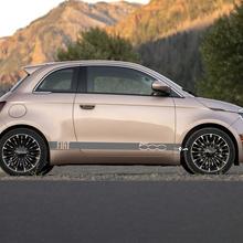 Strisce grafiche laterali a strisce a strisce di bilancini per Fiat 500 3
 2