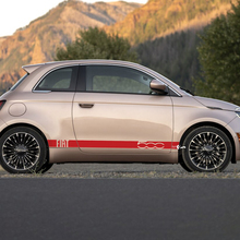 Strisce grafiche laterali a strisce a strisce di bilancini per Fiat 500 3
 3