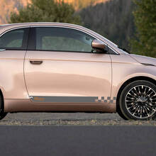 Strisce grafiche laterali a strisce a strisce di bilanciere per Fiat 500 5
 2
