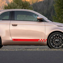 Strisce grafiche laterali a strisce a strisce di bilanciere per Fiat 500 5
 3
