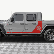 STAR MILITALE US Bandiera US Porte posteriori laterale Adesivo per decalcomania in vinile Fit Jeep Gladiator
 2